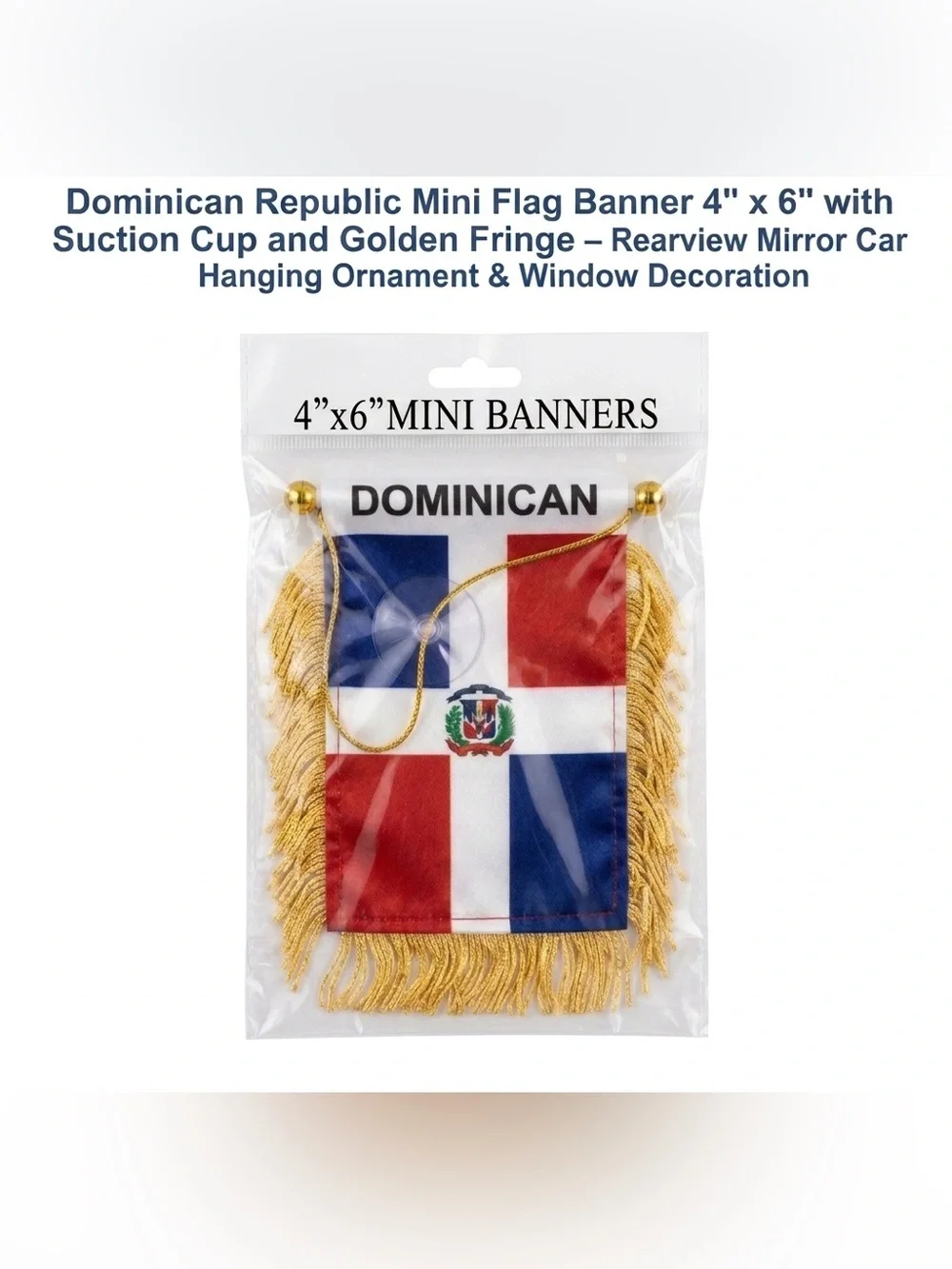 Dominican Republic Mini Flag Banner 4